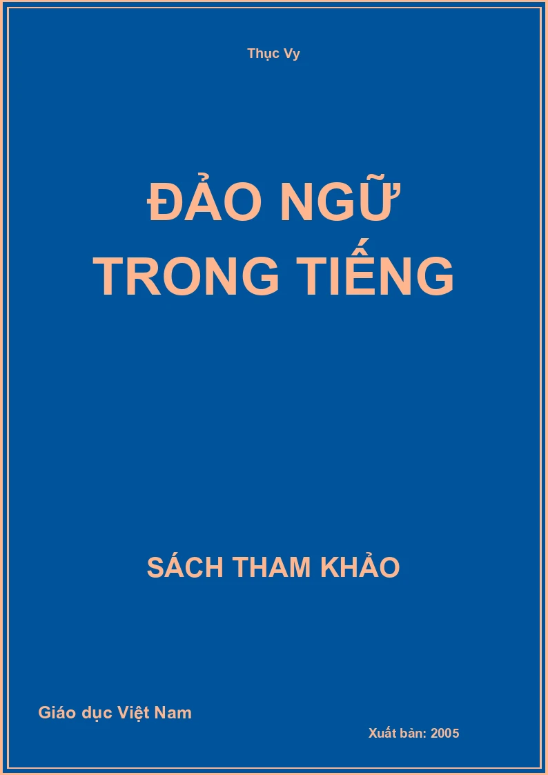 Đảo ngữ trong tiếng