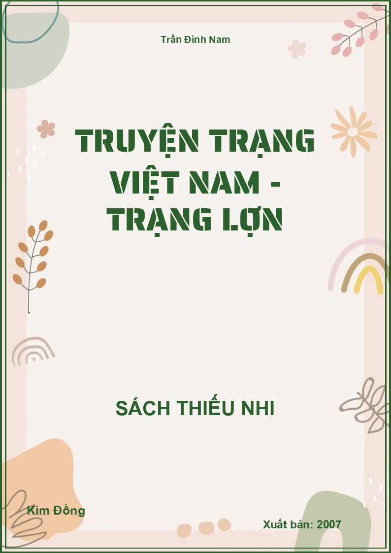 Truyện Trạng Việt Nam - Trạng Lợn