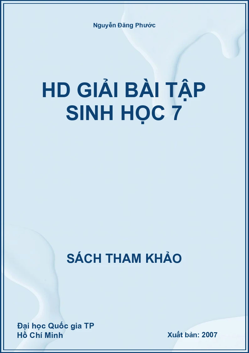 HD giải bài tập Sinh Học 7