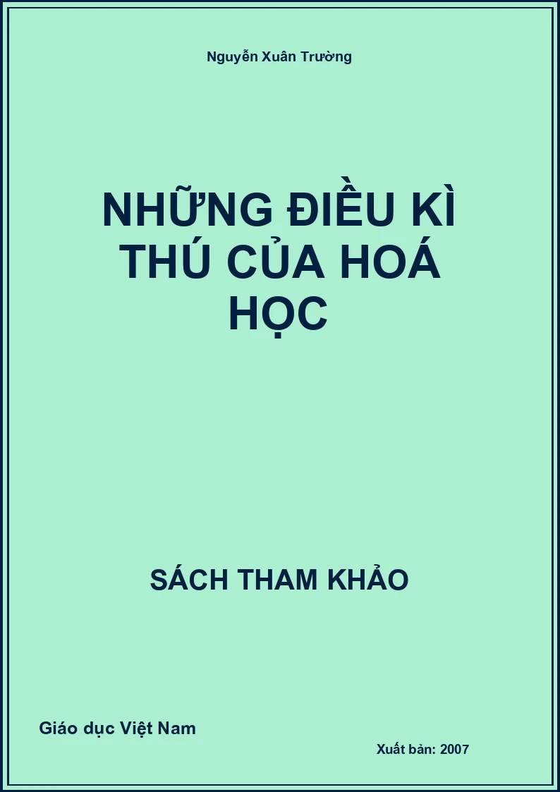 Những điều kì thú của hoá học