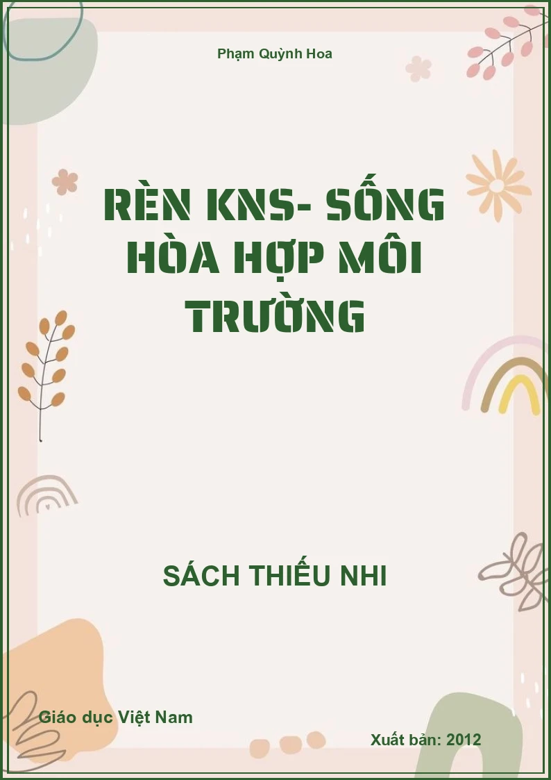 Rèn KNS- sống hòa hợp môi trường