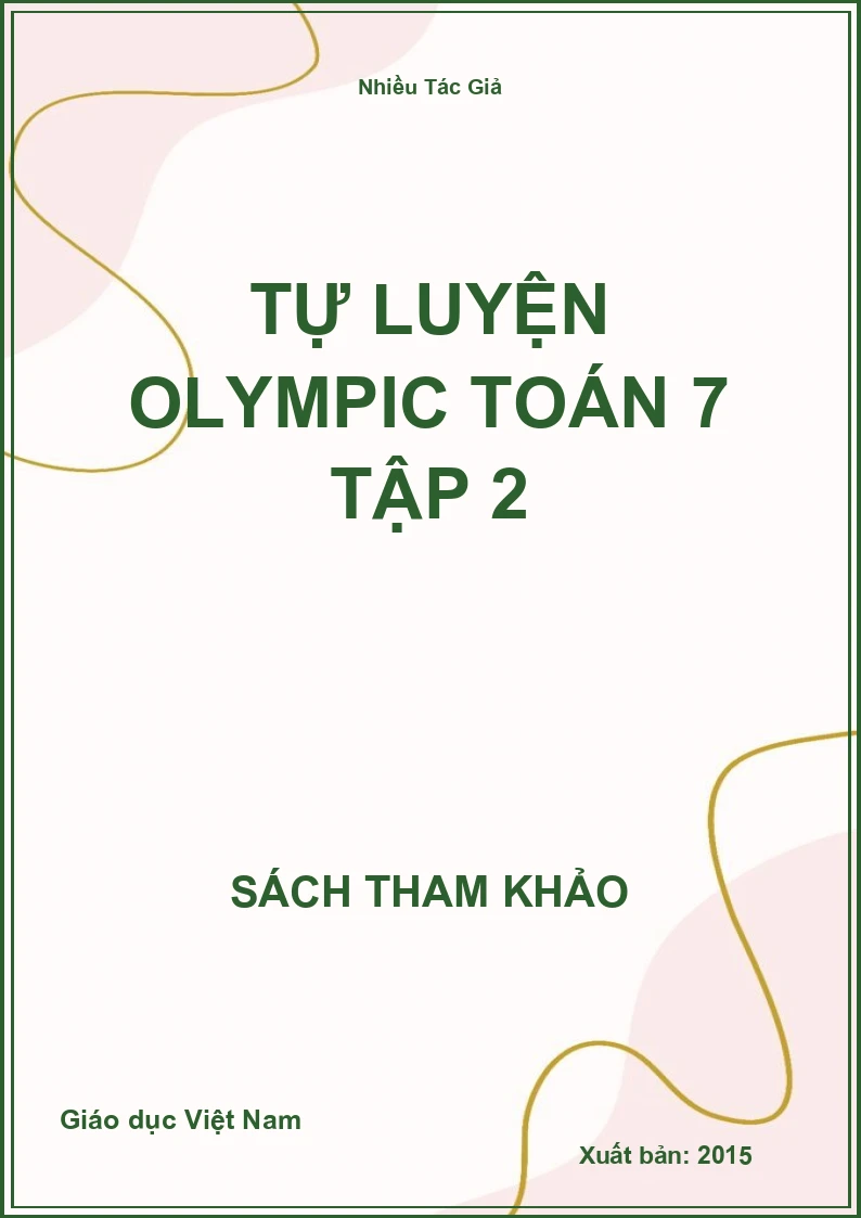 Tự luyện Olympic Toán 7 tập 2