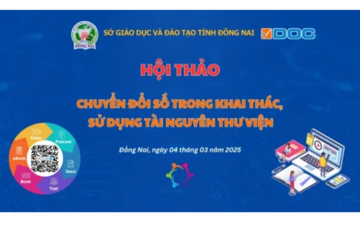 Hội thảo Chuyển đổi số trong khai thác, sử dụng tài nguyên thư viện tại Sở Giáo dục và đào tạo tỉnh Đồng Nai