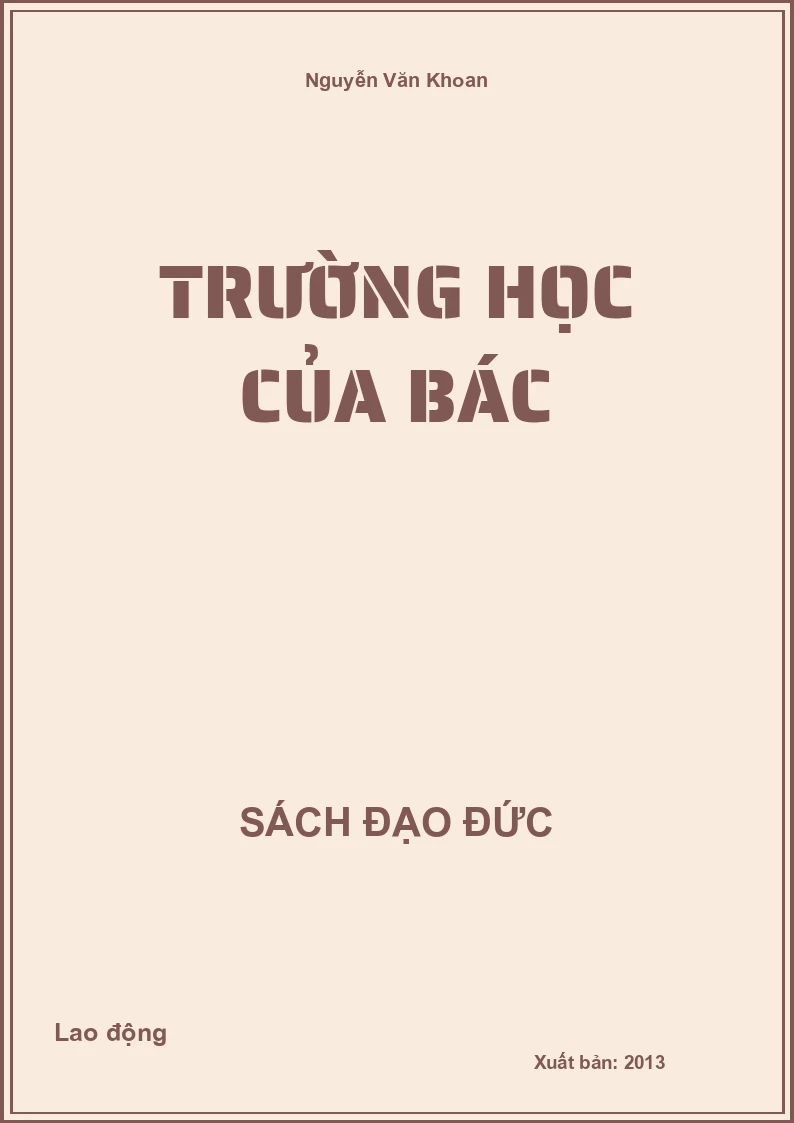 Trường học của Bác