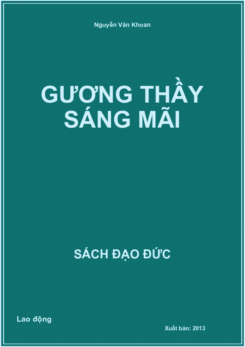 Gương thầy sáng mãi