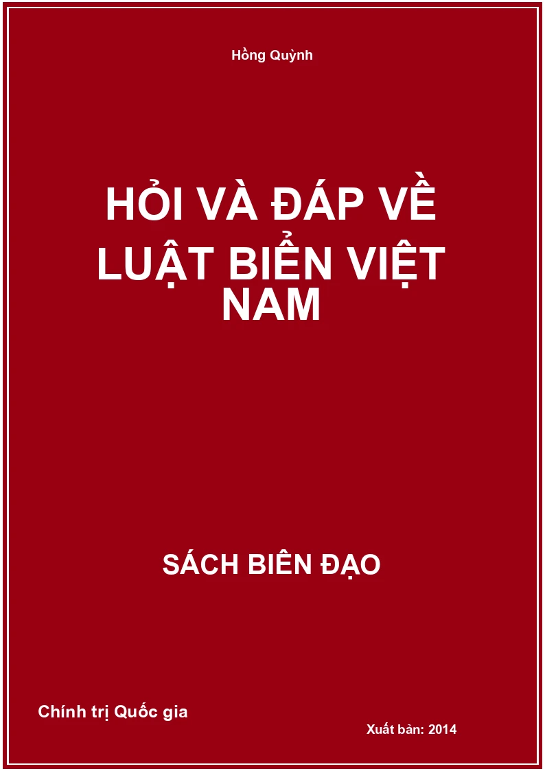 Hỏi và đáp về luật biển Việt Nam