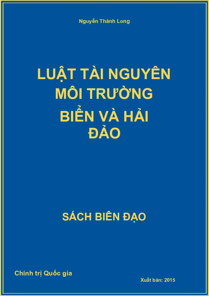 Luật tài nguyên môi trường biển và hải đảo