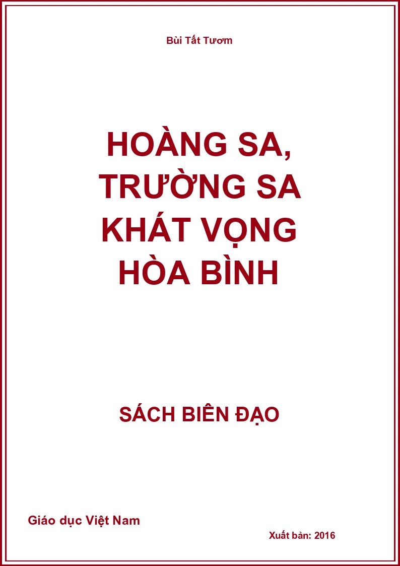 Hoàng Sa, Trường Sa khát vọng hòa bình