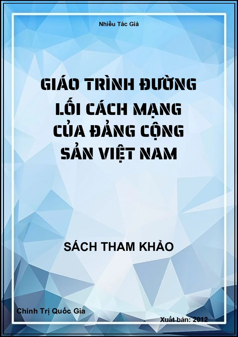 Giáo Trình Đường Lối Cách Mạng Của Đảng Cộng Sản Việt Nam