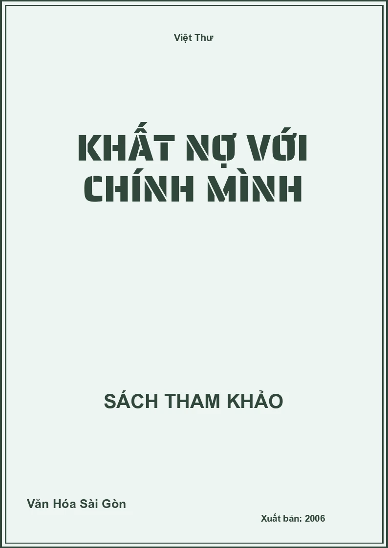 Khất Nợ Với Chính Mình
