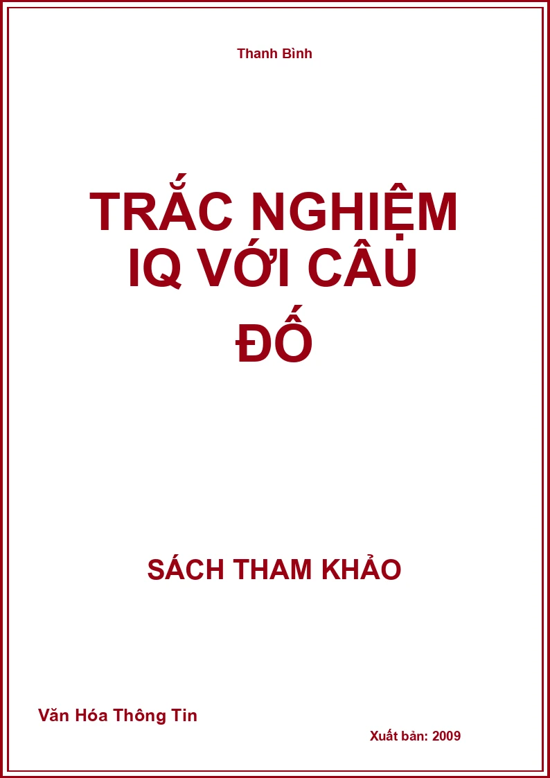 Trắc Nghiệm Iq Với Câu Đố
