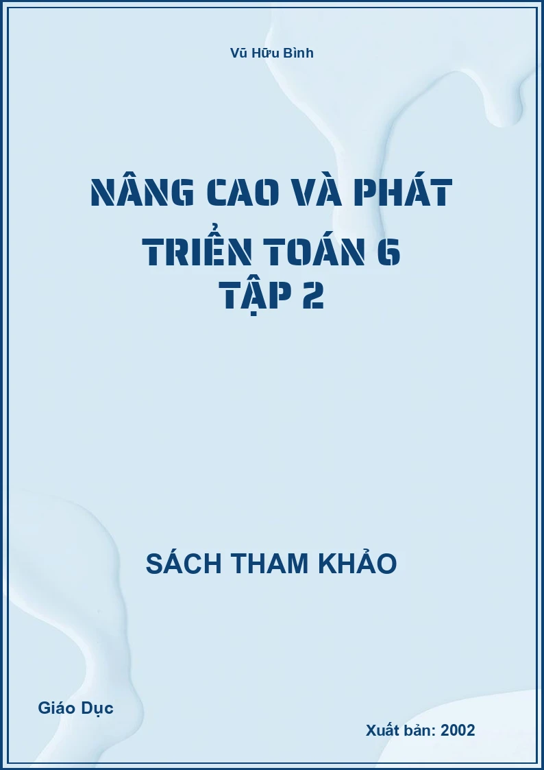 Nâng Cao Và Phát Triển Toán 6 Tập 2