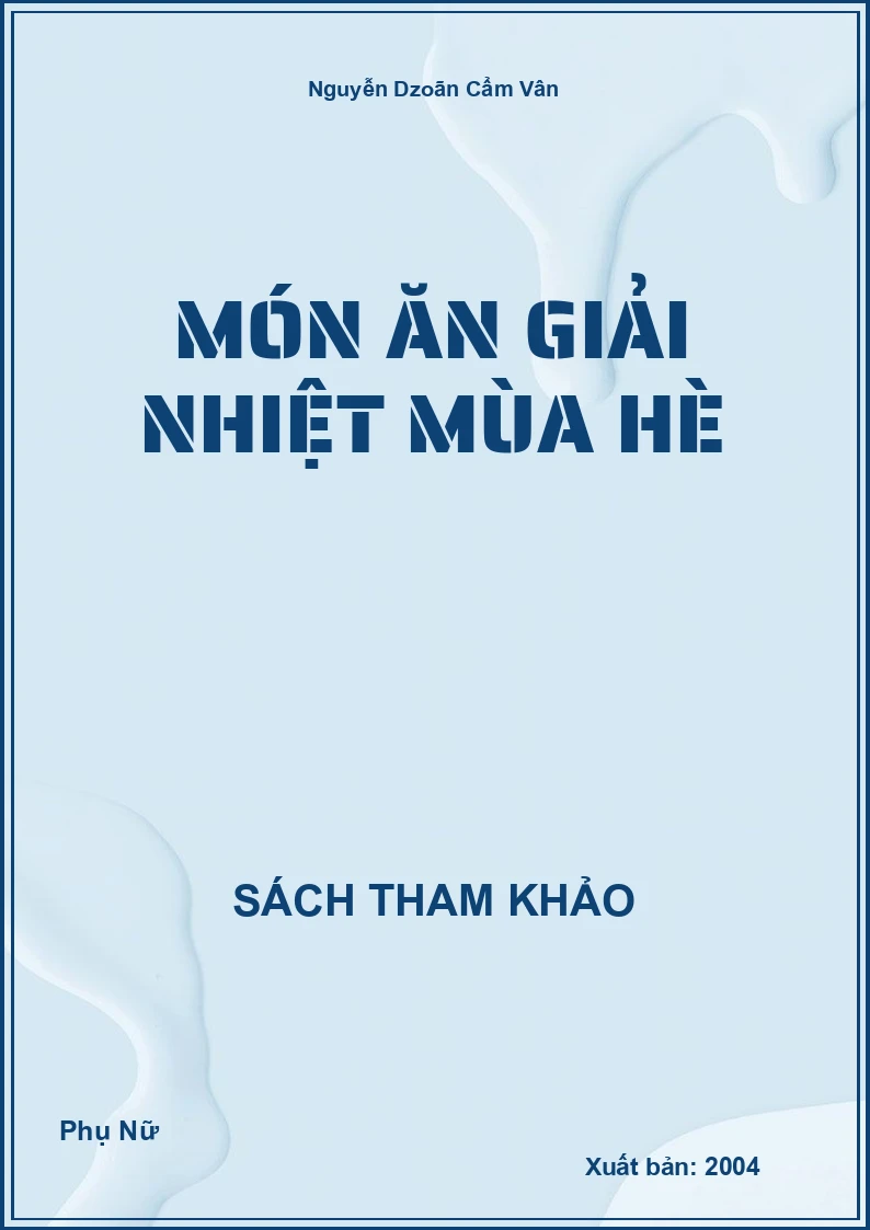 Món Ăn Giải Nhiệt Mùa Hè