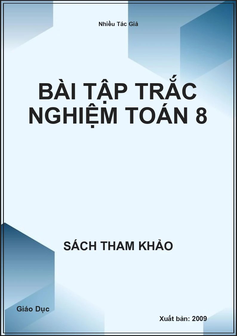 Bài Tập Trắc Nghiệm Toán 8