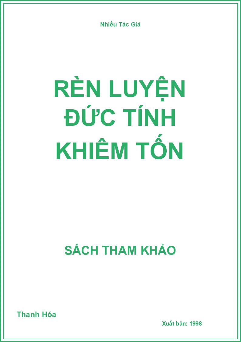 Rèn Luyện Đức Tính Khiêm Tốn
