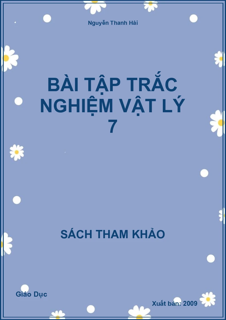 Bài Tập Trắc Nghiệm Vật Lý 7