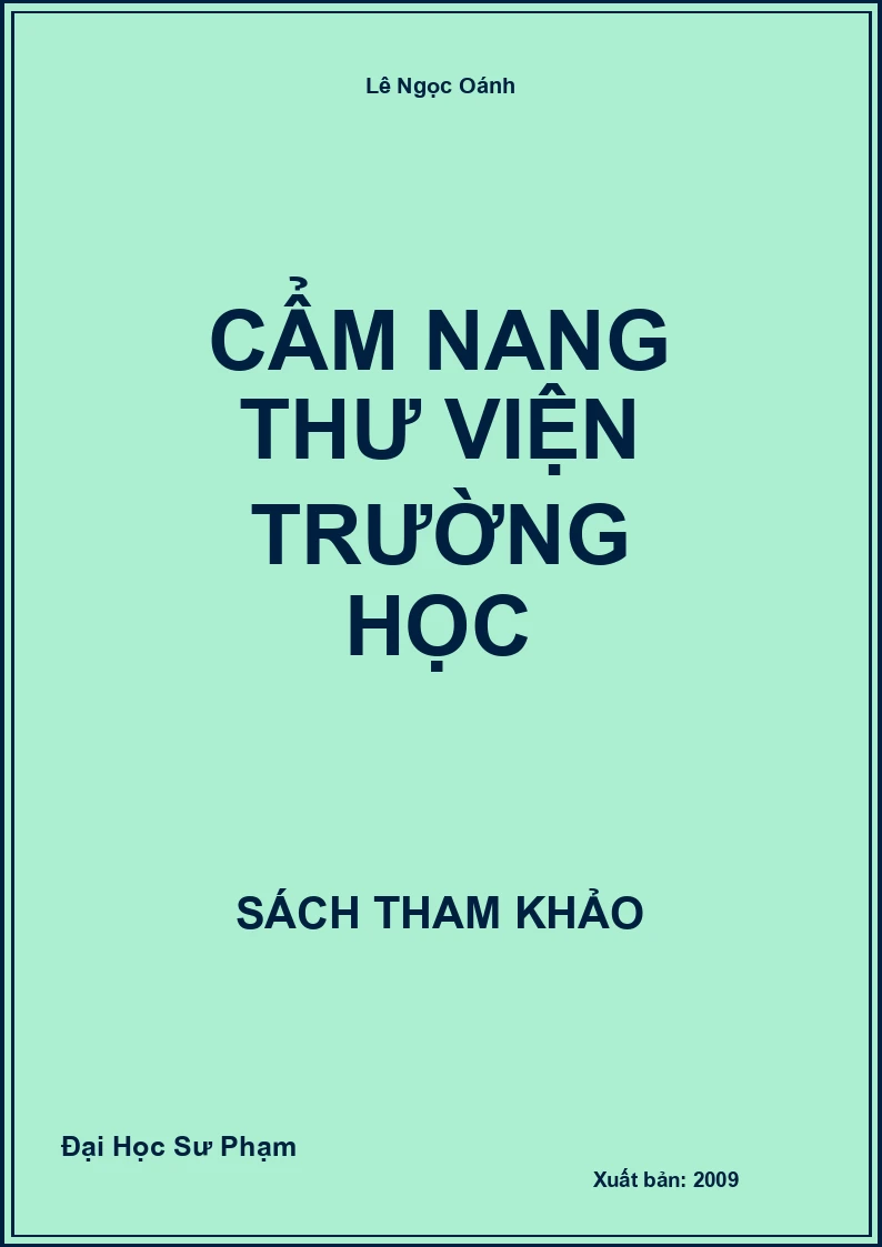 Cẩm Nang Thư Viện Trường Học