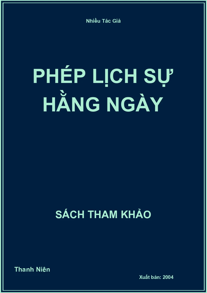 Phép Lịch Sự Hằng Ngày
