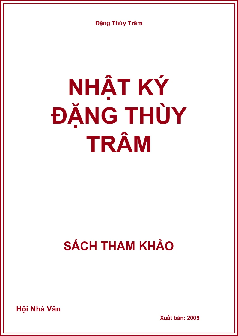 Nhật Ký Đặng Thùy Trâm