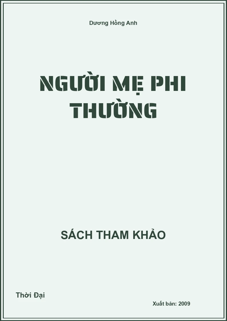 Người Mẹ Phi Thường