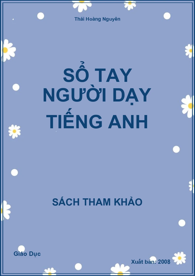 Sổ Tay Người Dạy Tiếng Anh