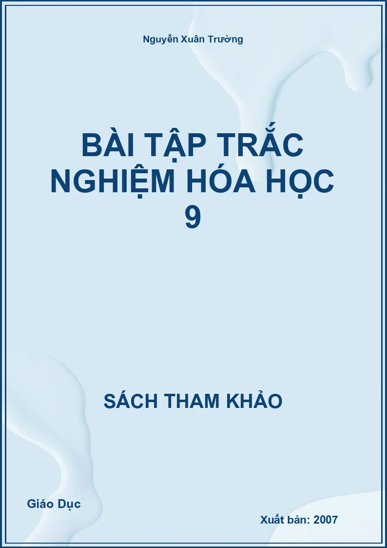 Bài Tập Trắc Nghiệm Hóa Học 9