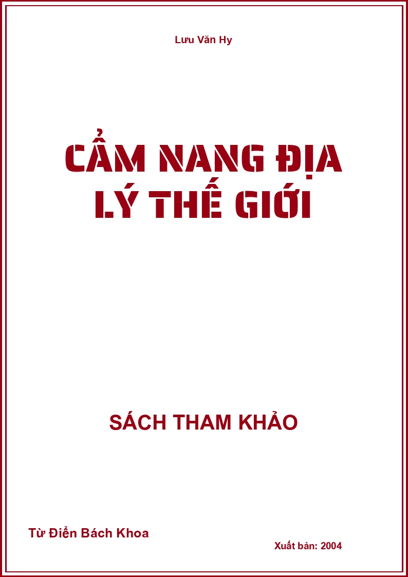 Cẩm Nang Địa Lý Thế Giới