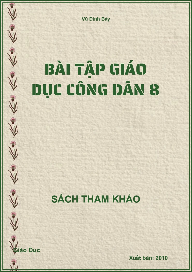 Bài Tập Giáo Dục Công Dân 8
