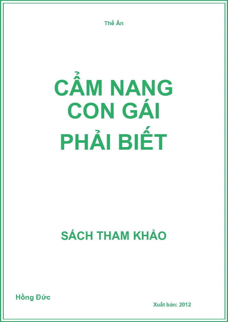 Cẩm Nang Con Gái Phải Biết