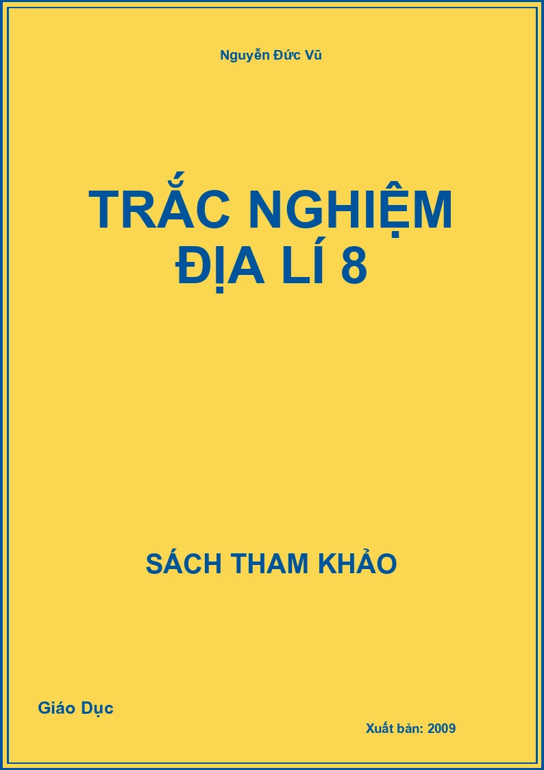 Trắc Nghiệm Địa Lí 8