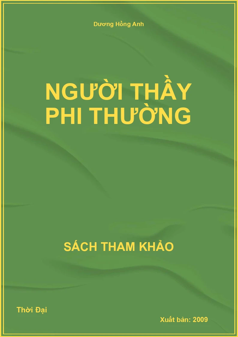 Người Thầy Phi Thường