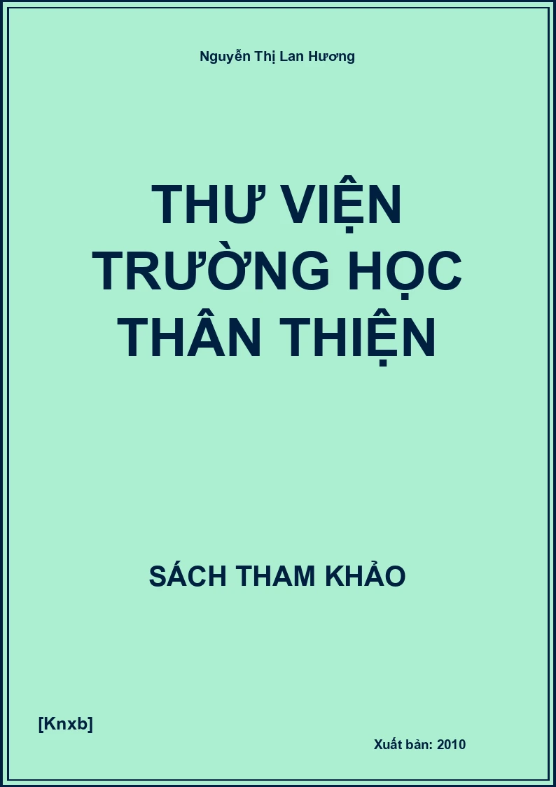 Thư Viện Trường Học Thân Thiện
