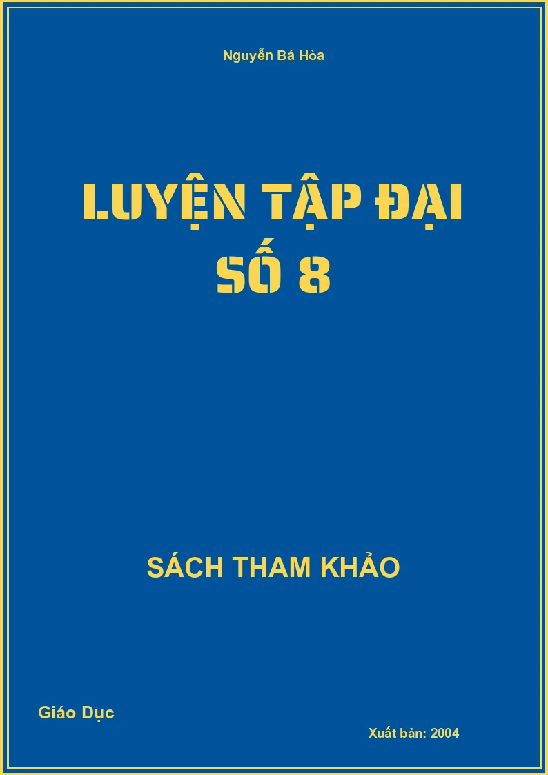 Luyện Tập Đại Số 8