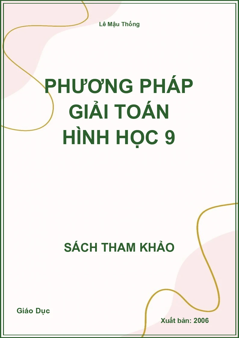 Phương Pháp Giải Toán Hình Học 9