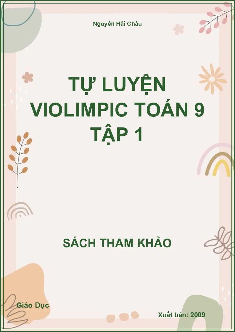 Tự Luyện Violimpic Toán 9 Tập 1