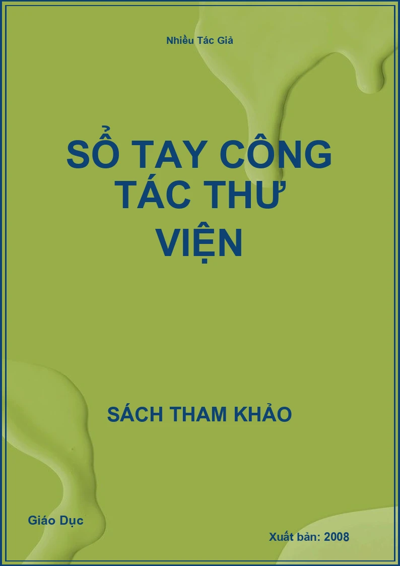 Sổ Tay Công Tác Thư Viện