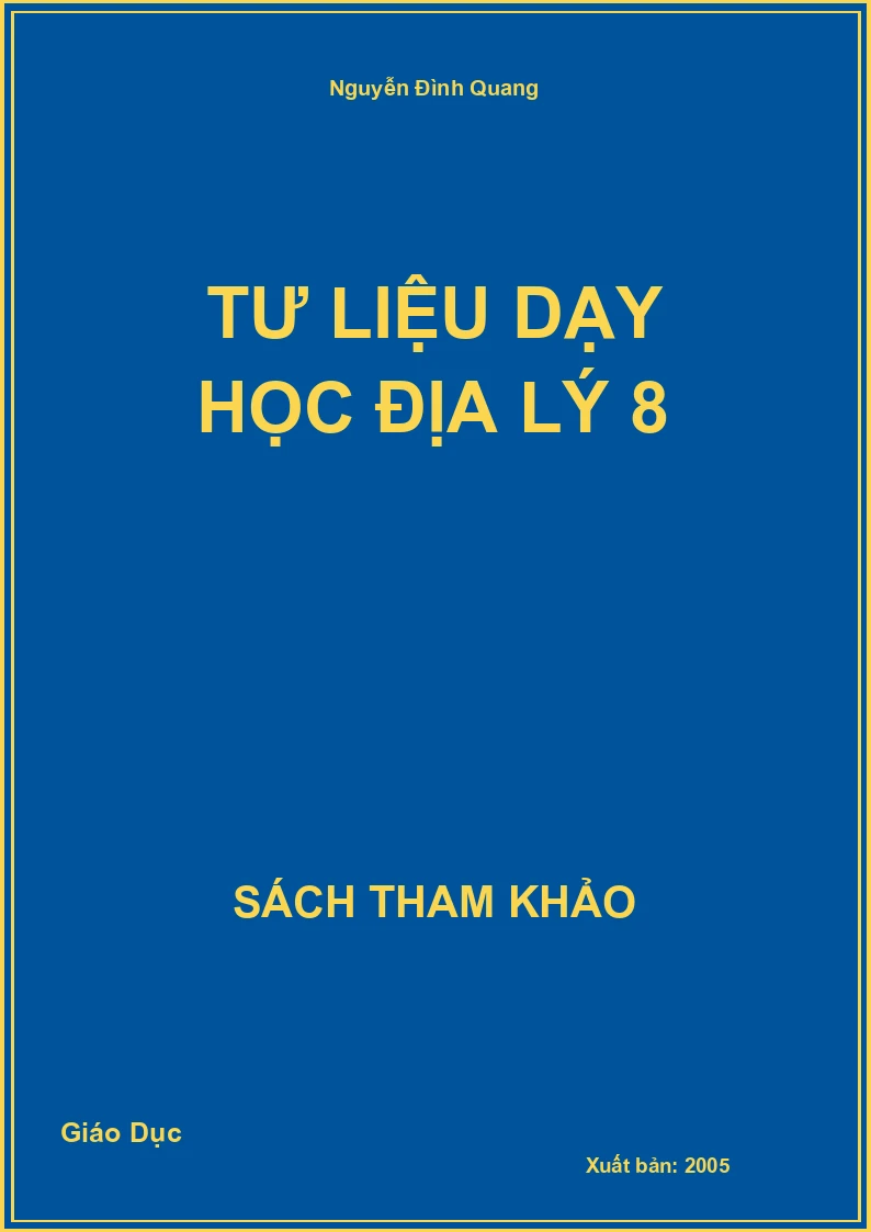 Tư Liệu Dạy Học Địa Lý 8