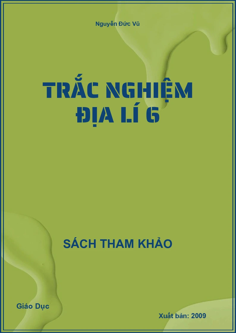 Trắc Nghiệm Địa Lí 6