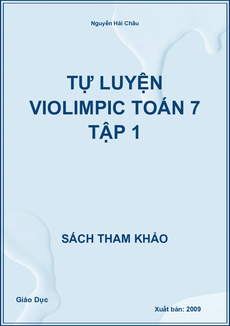 Tự Luyện Violimpic Toán 7 Tập 1