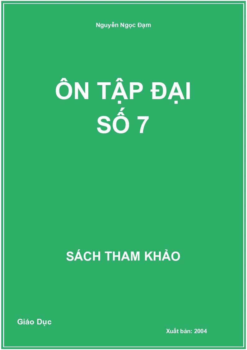 Ôn Tập Đại Số 7