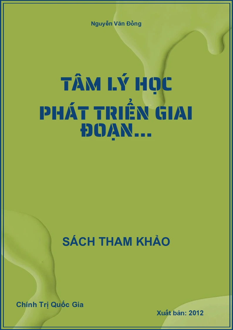 Tâm Lý Học Phát Triển Giai Đoạn…