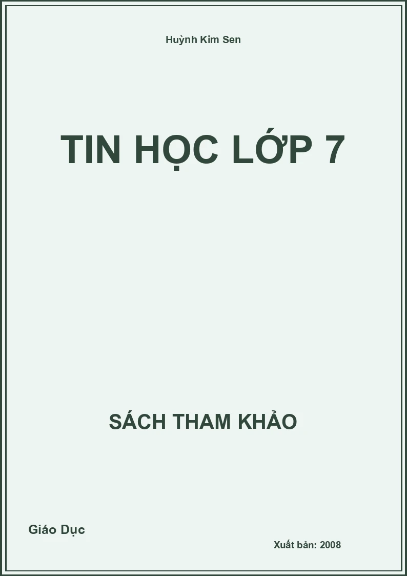 Tin Học Lớp 7
