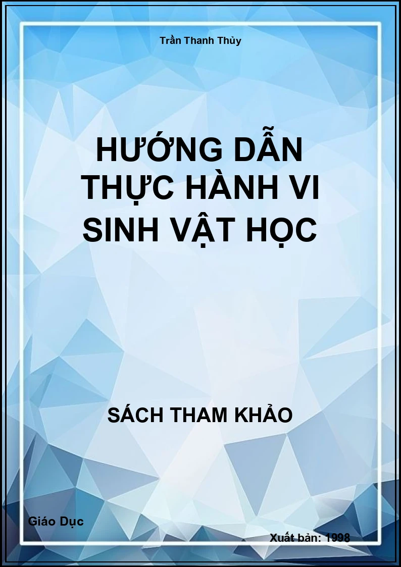 Hướng Dẫn Thực Hành Vi Sinh Vật Học