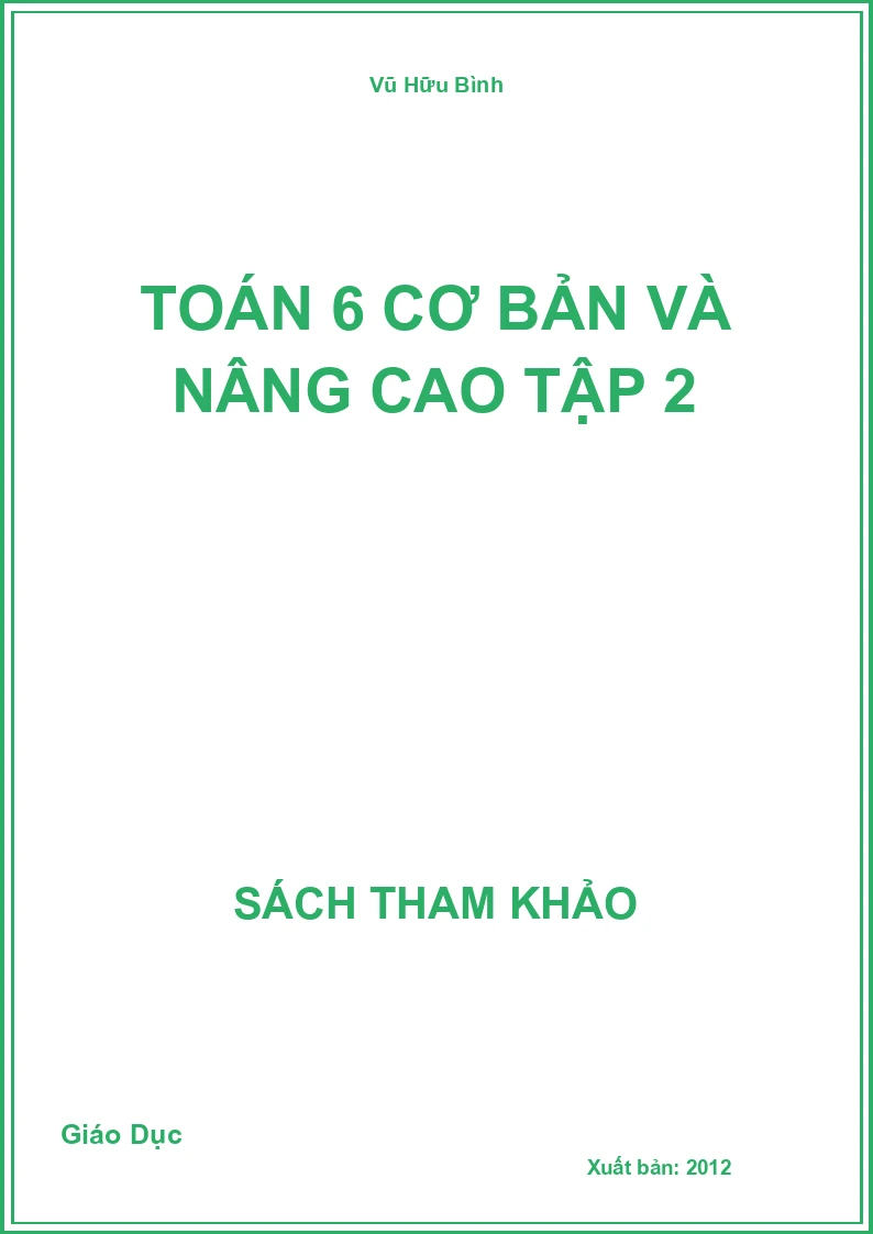 Toán 6 Cơ Bản Và Nâng Cao Tập 2