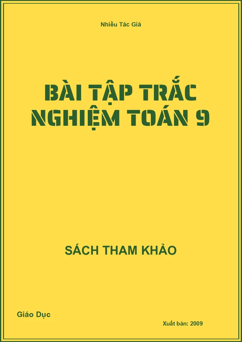 Bài Tập Trắc Nghiệm Toán 9