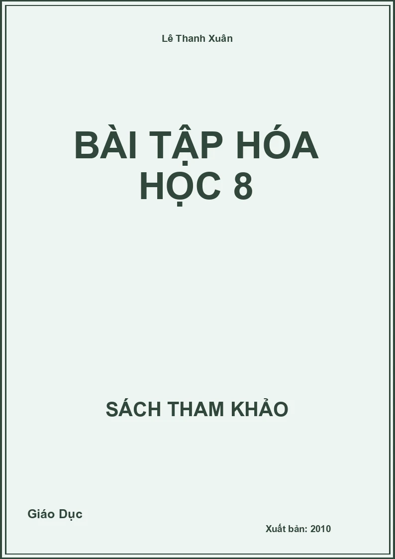 Bài Tập Hóa Học 8