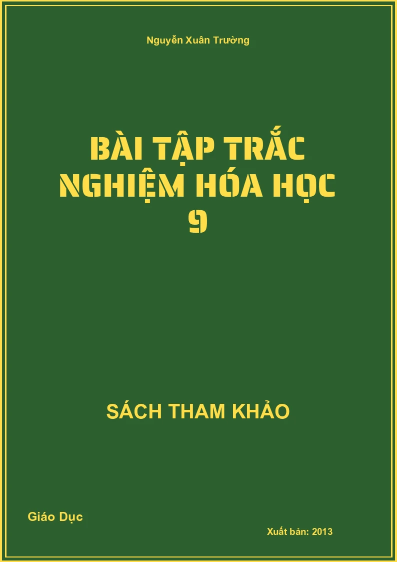 Bài Tập Trắc Nghiệm Hóa Học 9