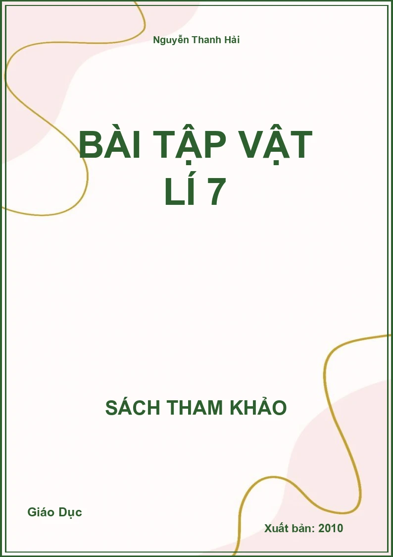 Bài Tập Vật Lí 7