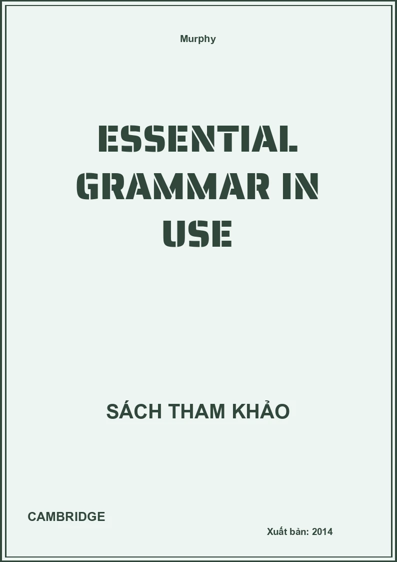 Essential Grammar In Use