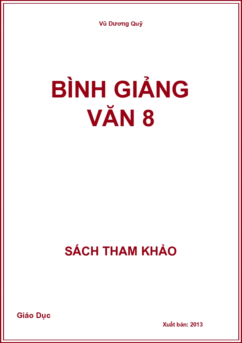 Bình Giảng Văn 8